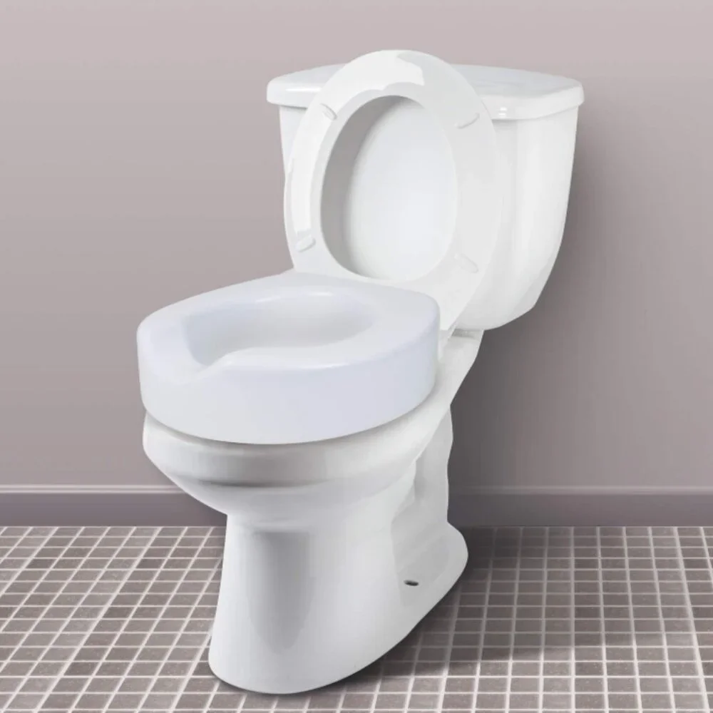 Carex Toilet Seat Riser Raised Toilet Seat Adds 4 Inches‎ Universal Toilet